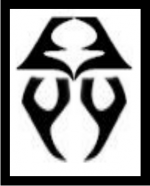 The simplified badge of Heghghub, worn on a sash or the arm